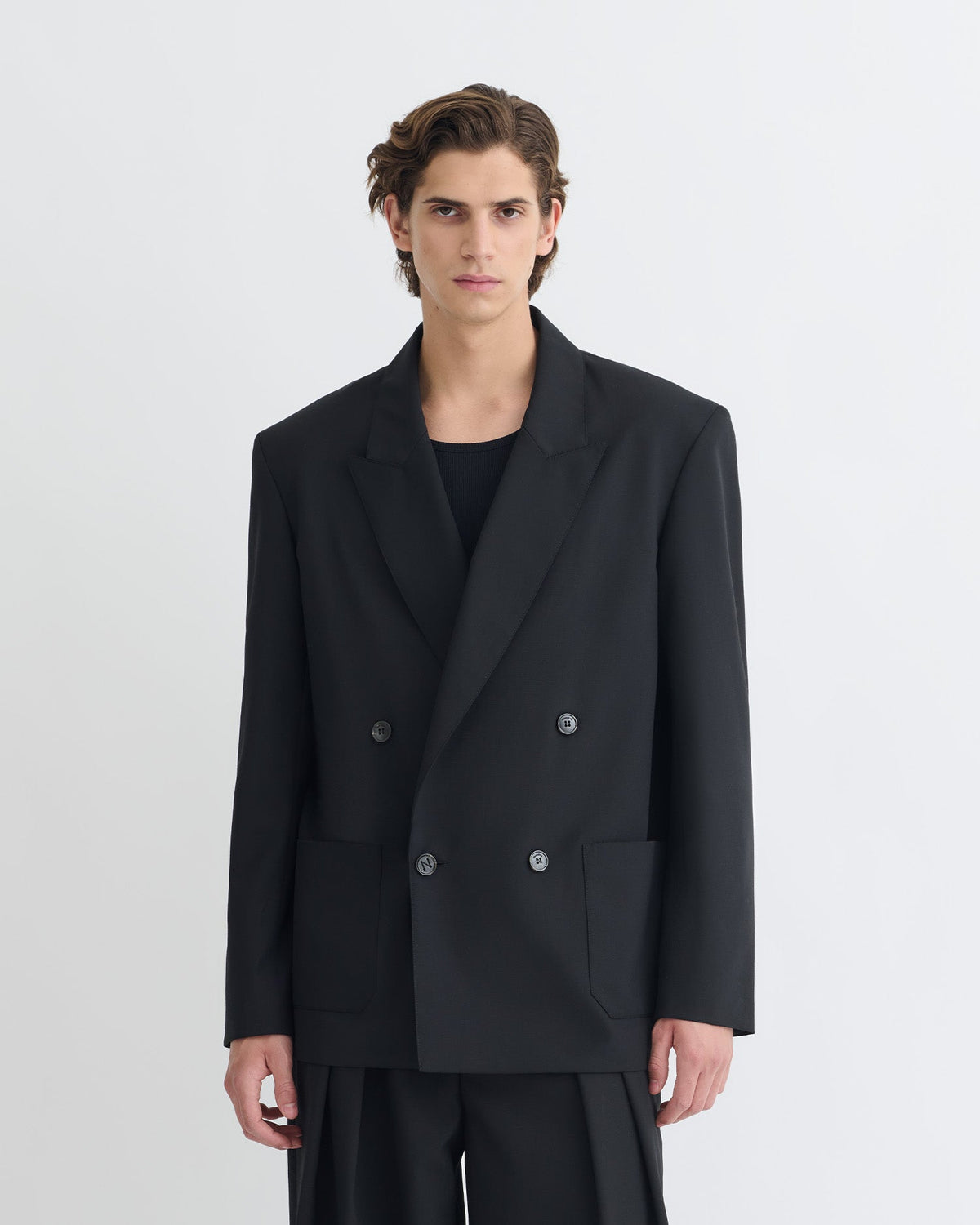 Derik Relaxed Blazer - Black | Nanushka