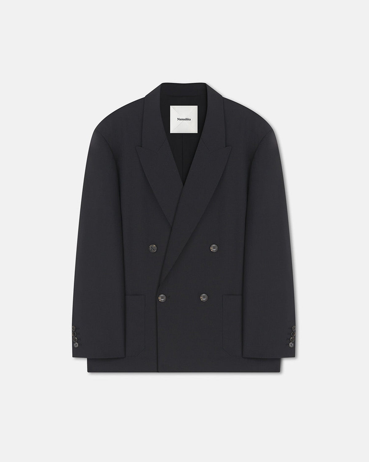 Derik Relaxed Blazer - Black | Nanushka