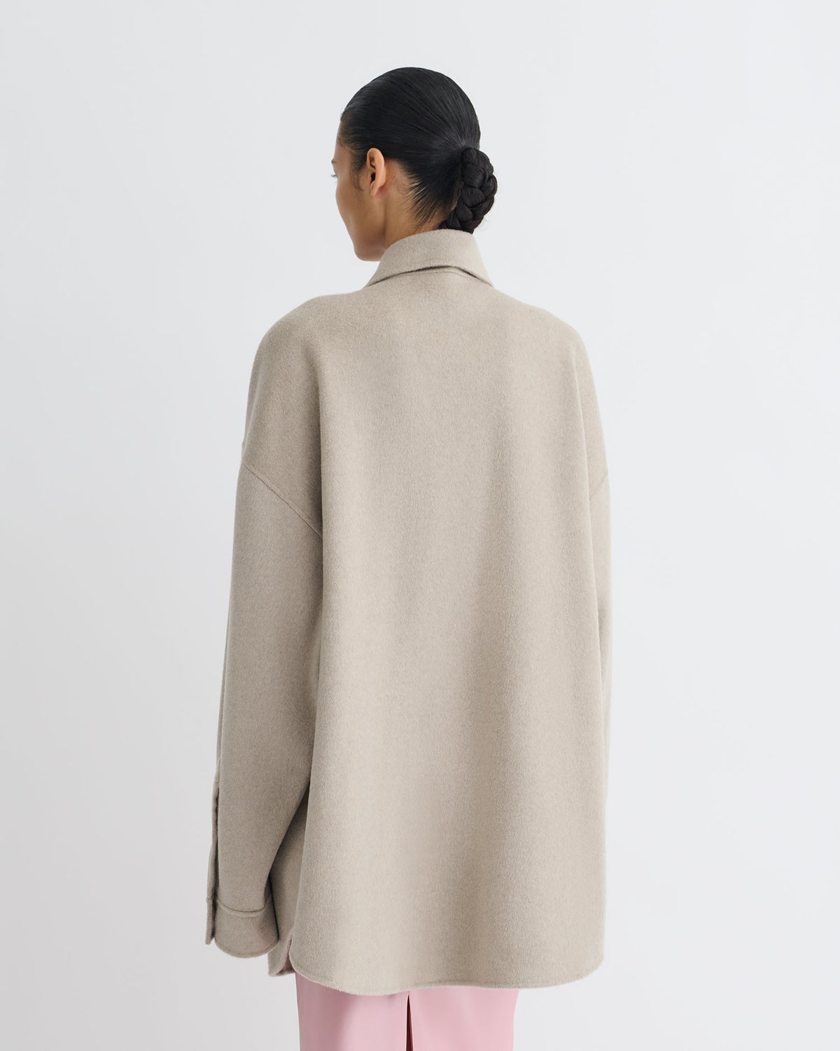 Martin Double Wool Overshirt - Stone | Nanushka