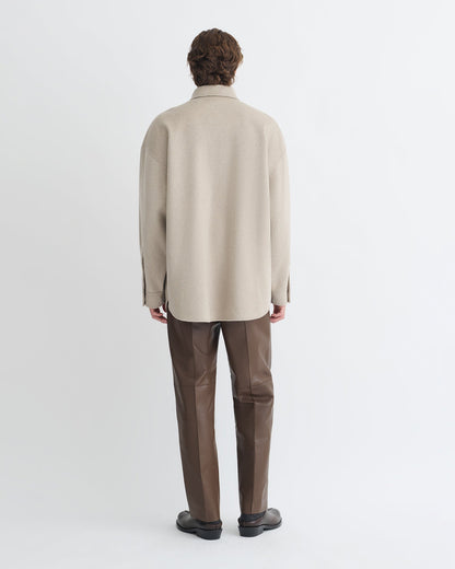 Martin Double Wool Overshirt - Stone | Nanushka