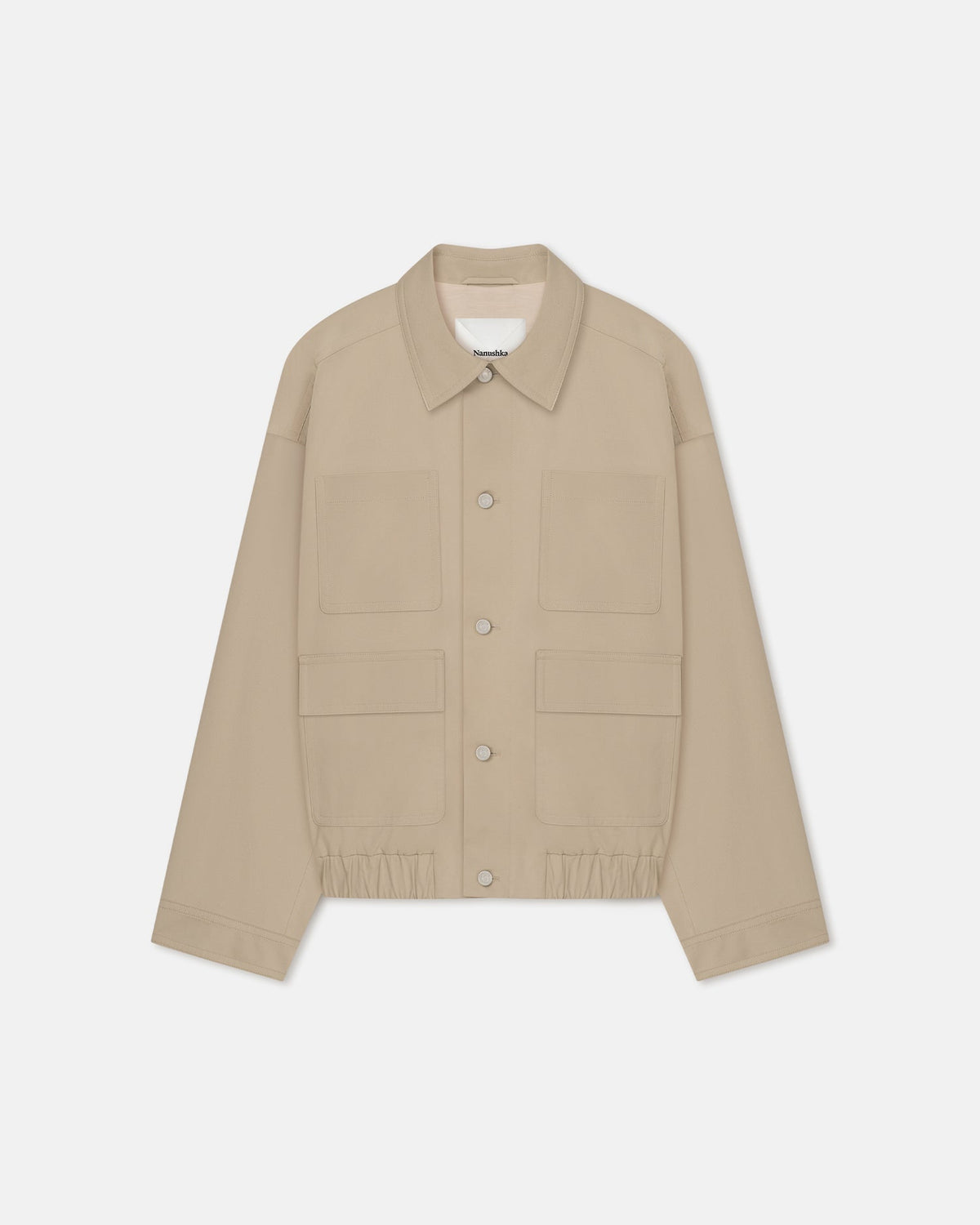 Zubin Tech Twill Jacket - Pebble | Nanushka