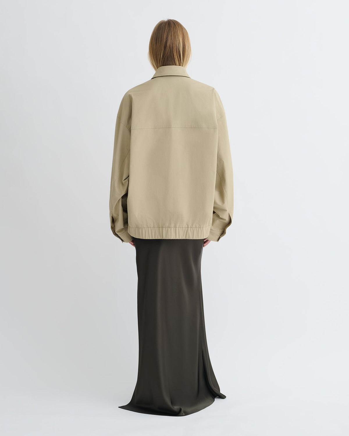 Zubin Tech Twill Jacket - Pebble | Nanushka