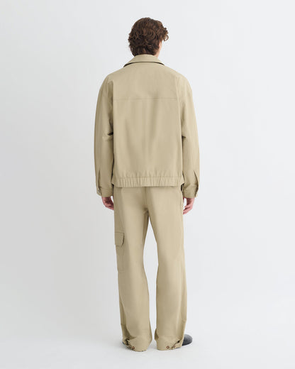 Zubin Tech Twill Jacket - Pebble | Nanushka
