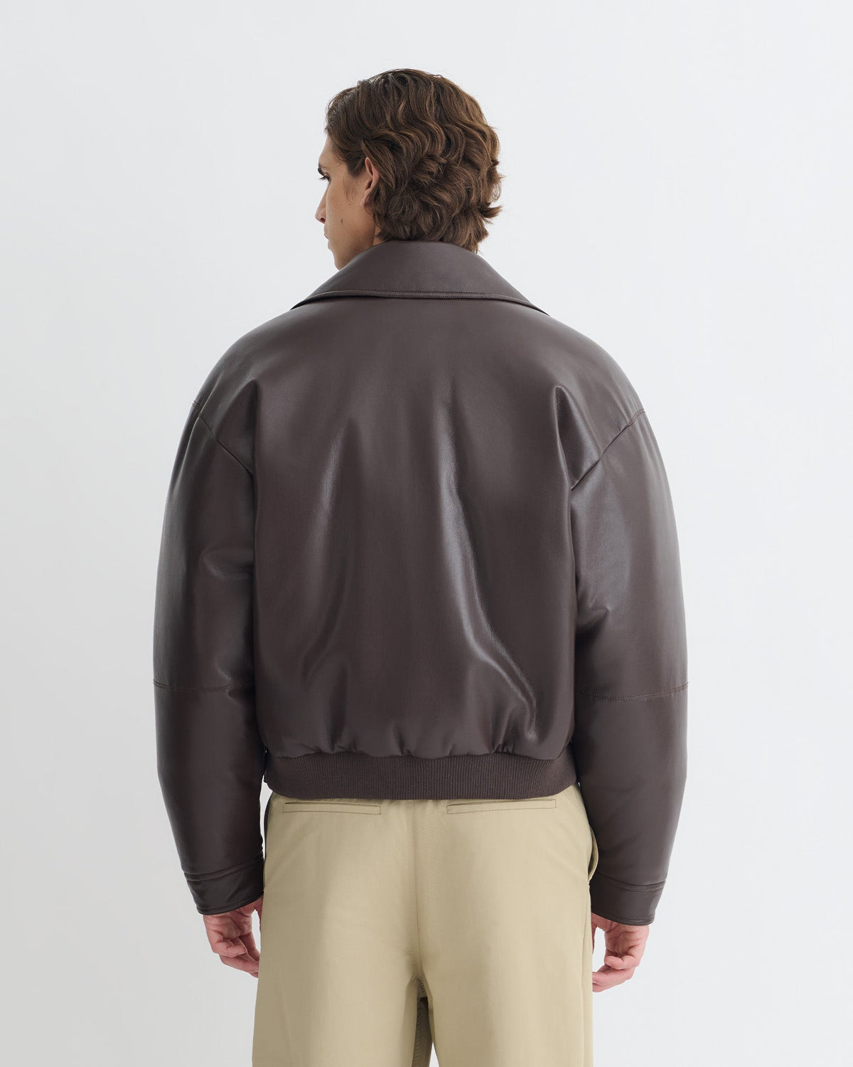 Zaler Okobor™ Alt-Leather Jacket - Coffee Ground | Nanushka