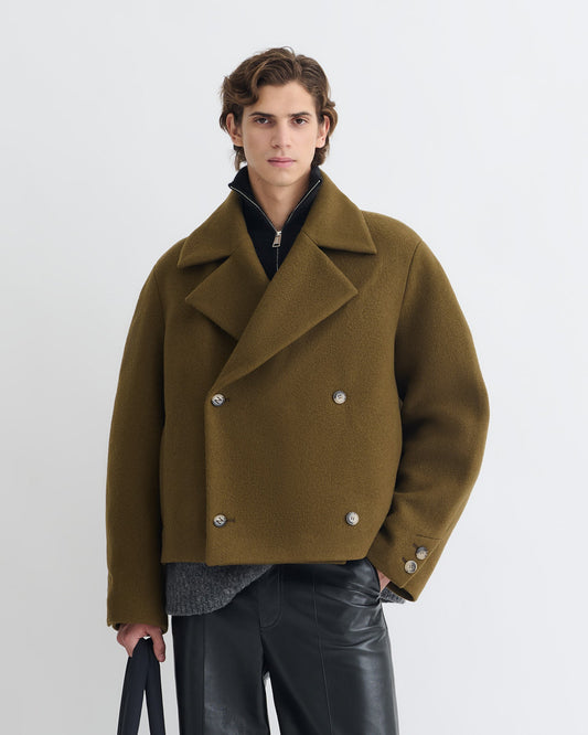 Hiroto Peacoat - Wood | Nanushka