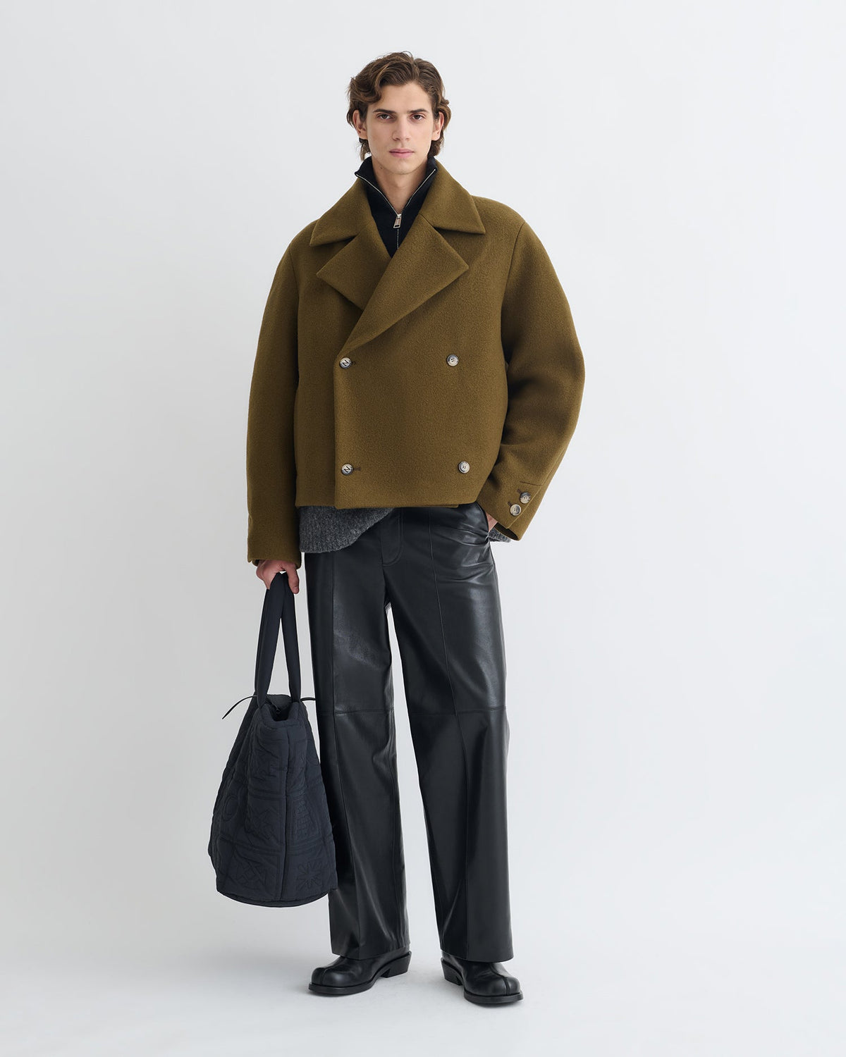 Hiroto Peacoat - Wood | Nanushka