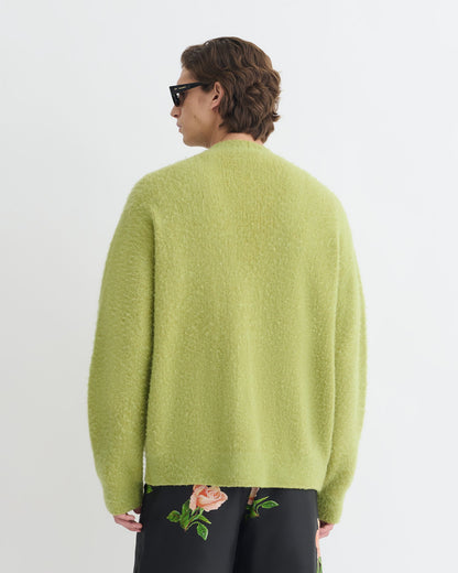 Henri Brushed alpaca cardigan - Green | Nanushka