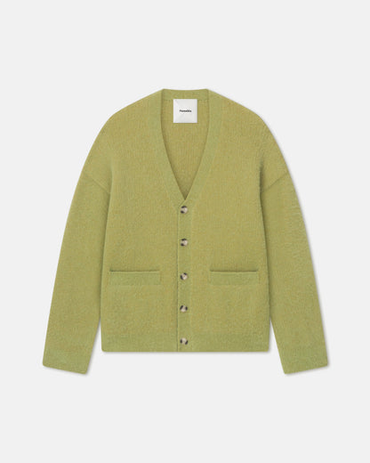 Henri Brushed alpaca cardigan - Green | Nanushka