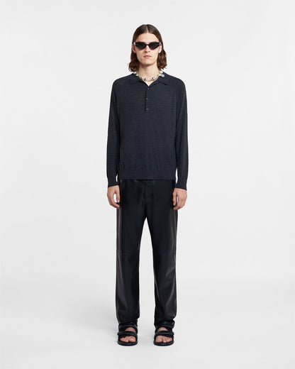 Plato Merino wool shirt - Charcoal | Nanushka