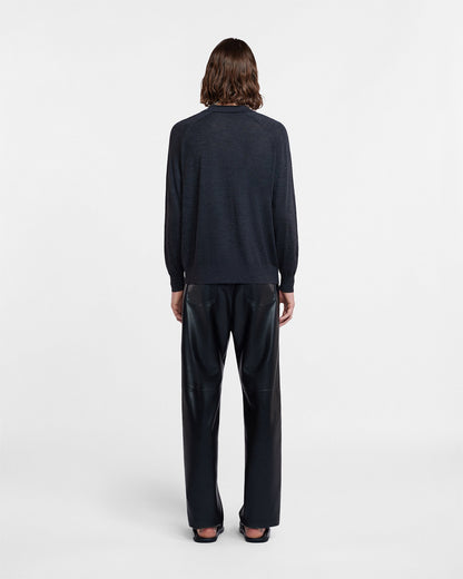 Plato Merino wool shirt - Charcoal | Nanushka