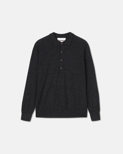 Plato Merino wool shirt - Charcoal | Nanushka