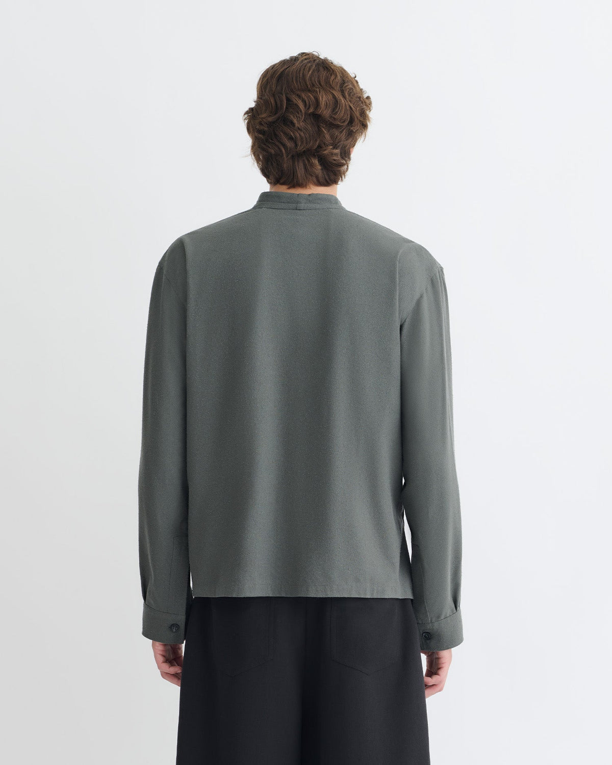 Yorick Wrap shirt - Dark Grey | Nanushka
