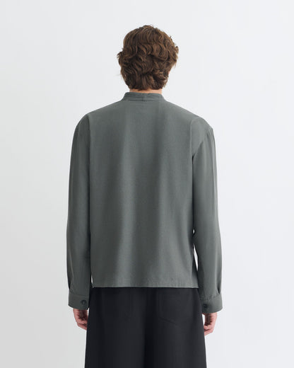 Yorick Wrap shirt - Dark Grey | Nanushka