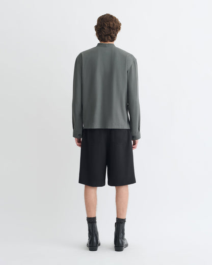 Yorick Wrap shirt - Dark Grey | Nanushka