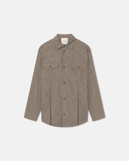 Najib Shirt - Brown/Creme | Nanushka