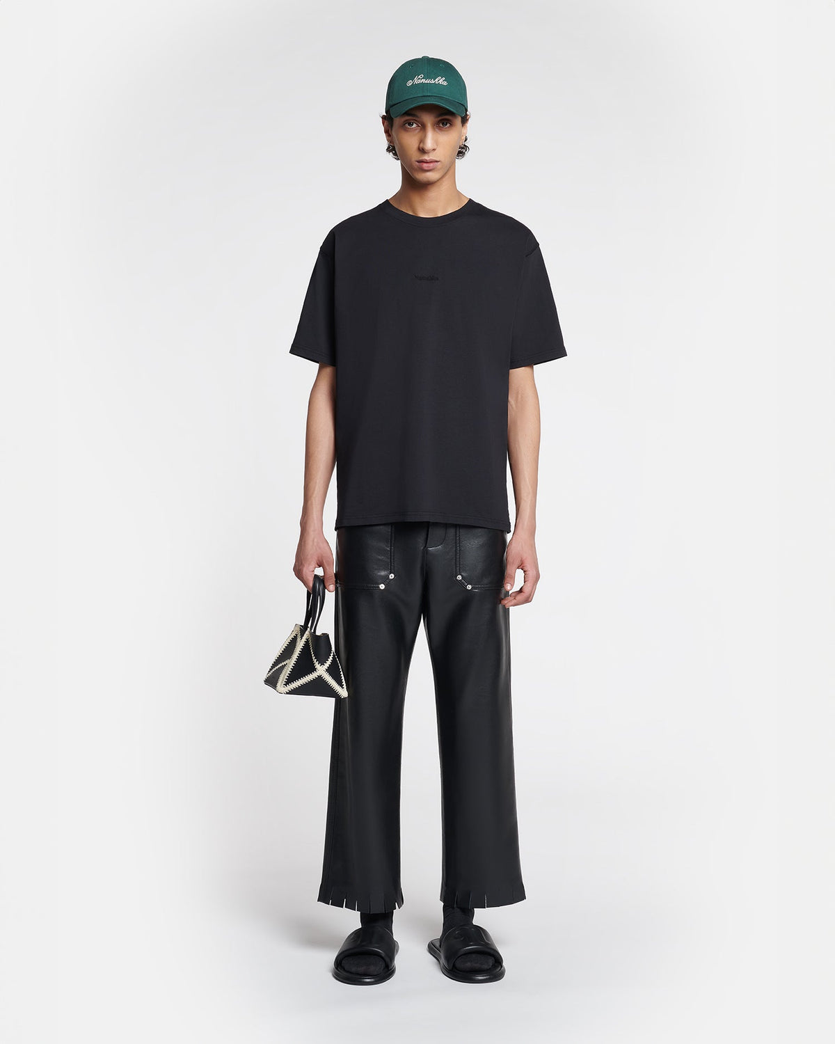 Reece Embroidered T-shirt - Black | Nanushka