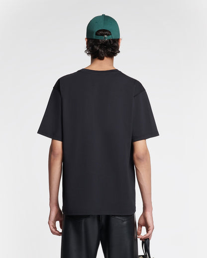 Reece Embroidered T-shirt - Black | Nanushka
