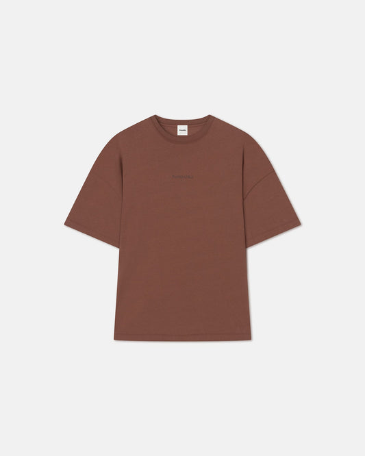 Wren Printed Cotton-Jersey T-Shirt - Rust/Poppyseed Cake | Nanushka