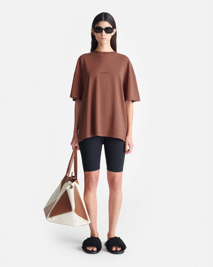 Wren Printed Cotton-Jersey T-Shirt - Rust/Poppyseed Cake | Nanushka
