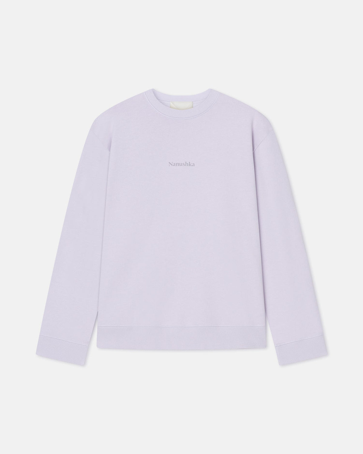 Remy Printed Cotton-Fleece Sweatshirt - Lilac/Black/Books | Nanushka