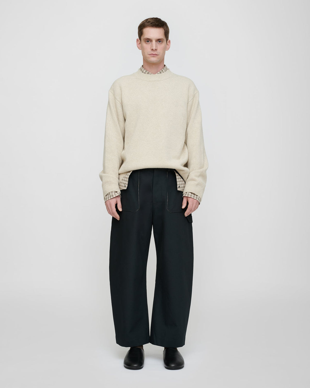Estevon Structured trousers - Anthracite | Nanushka