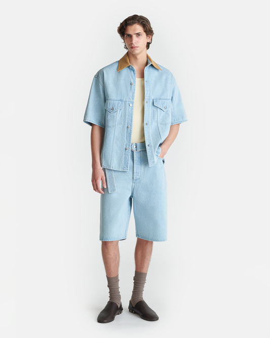 Mydal Denim bermuda shorts - Eco Bleach | Nanushka