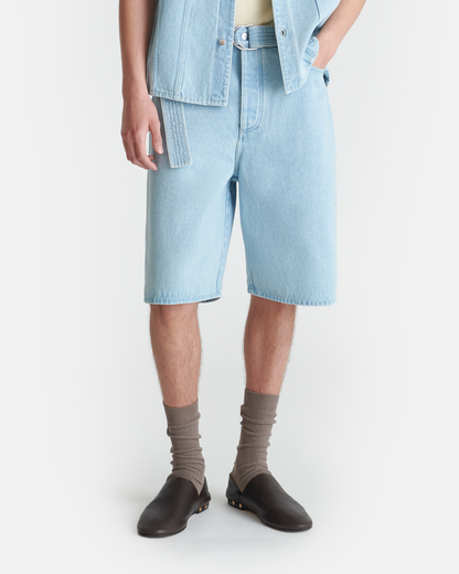 Mydal Denim bermuda shorts - Eco Bleach | Nanushka