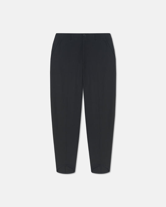 Eamon Crepe Twill Tapered Pants - Black | Nanushka