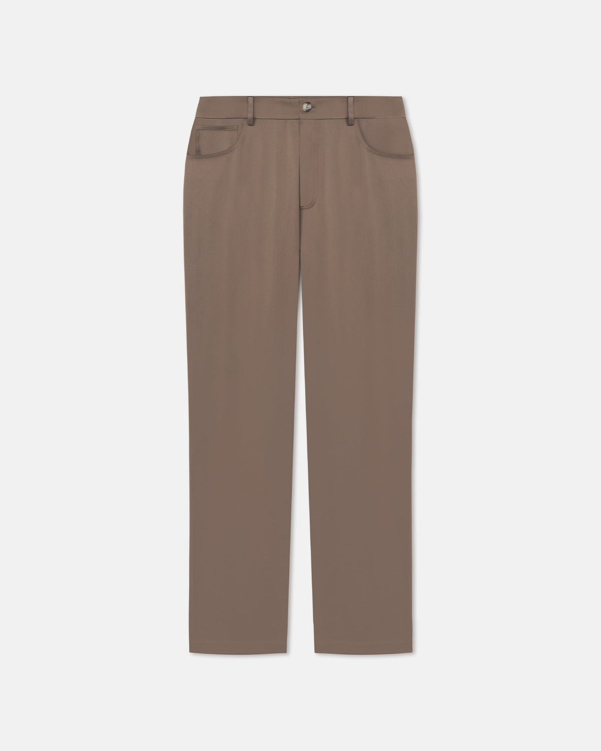 Macen Slip Satin Trousers - Coffee Bean | Nanushka