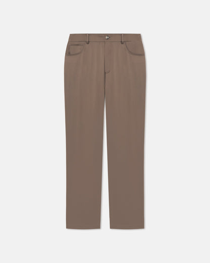 Macen Slip Satin Trousers - Coffee Bean | Nanushka