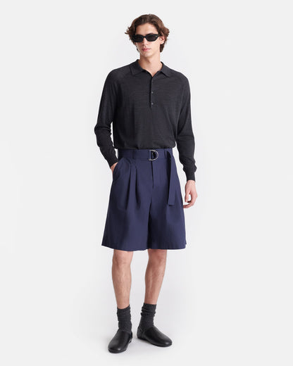 Derulo Tailored Shorts - Navy | Nanushka