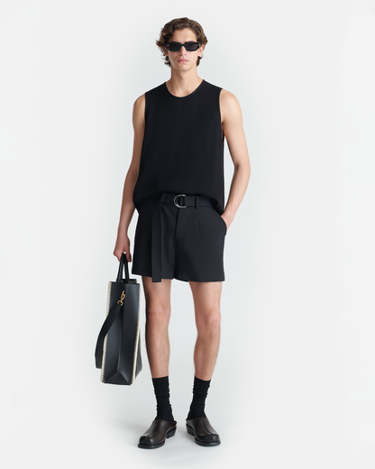 Ollie Belted Shorts - Black | Nanushka
