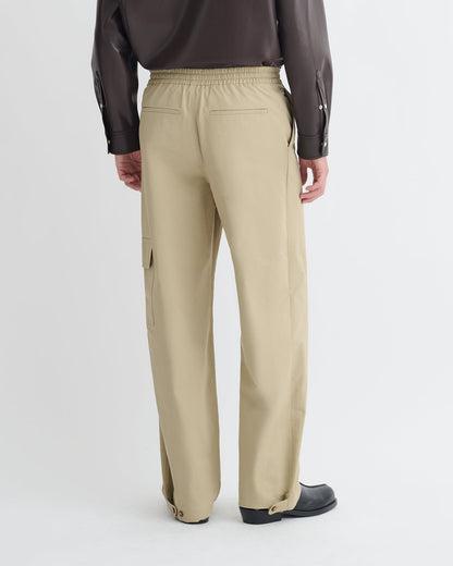 Navid Tech Twill Balloon-Leg Pants - Pebble | Nanushka