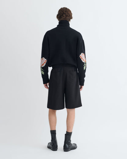 Derulo Tailored Crepe Twill Shorts - Black | Nanushka