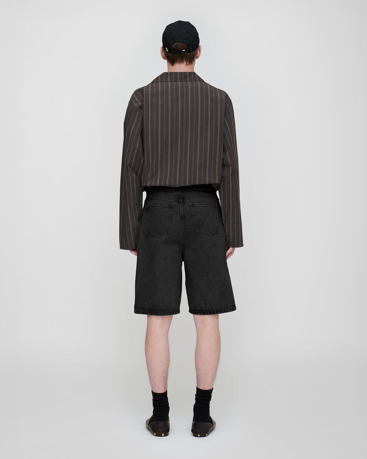 Mydal Denim bermuda shorts - Washed Black | Nanushka