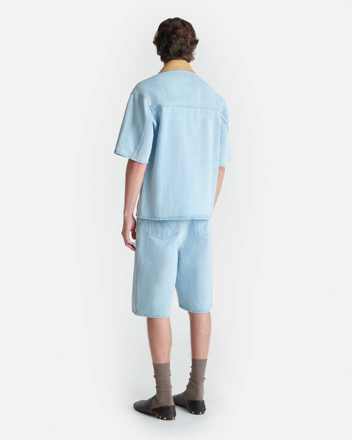 Jorge Denim shirt - Eco Bleach/Hazel | Nanushka
