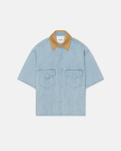 Jorge Denim shirt - Eco Bleach/Hazel | Nanushka