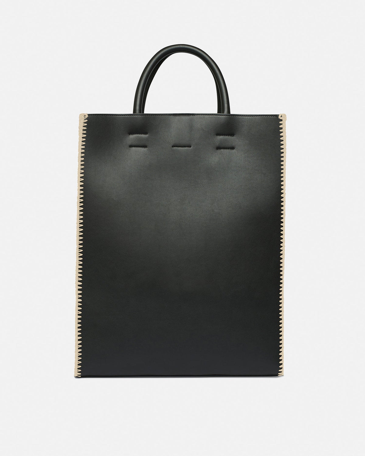 The Compass Tote Crochet tote bag - Black/Creme | Nanushka