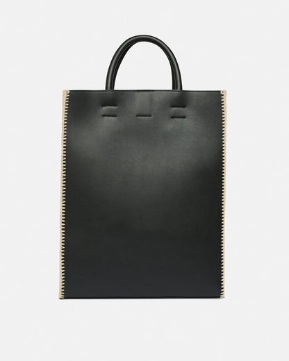 The Compass Tote Crochet tote bag - Black/Creme | Nanushka