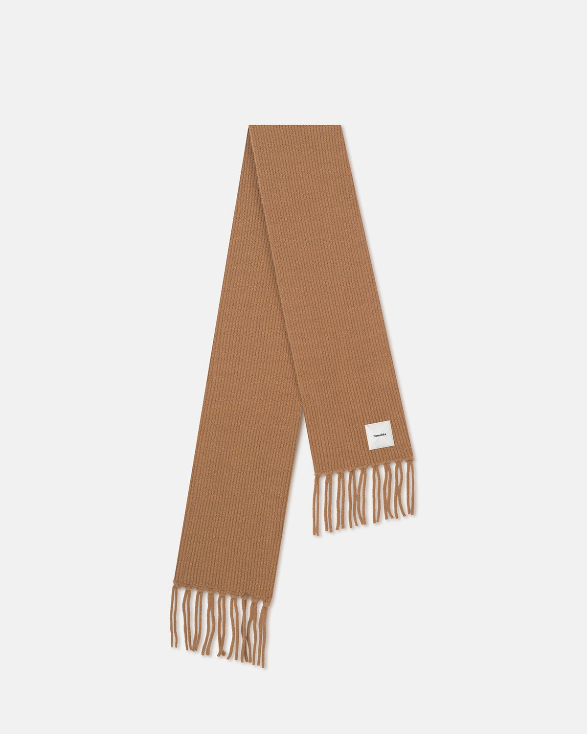 Ives Boucle scarf - Camel | Nanushka