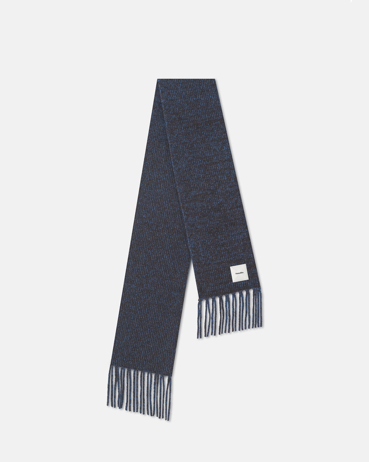 Ives Boucle scarf - Blue/Brown | Nanushka