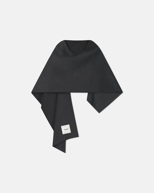 Kamin Scarf - Grey Melange | Nanushka