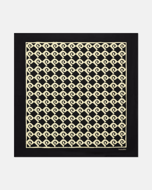 Miani Silk scarf - Diamond Check | Nanushka