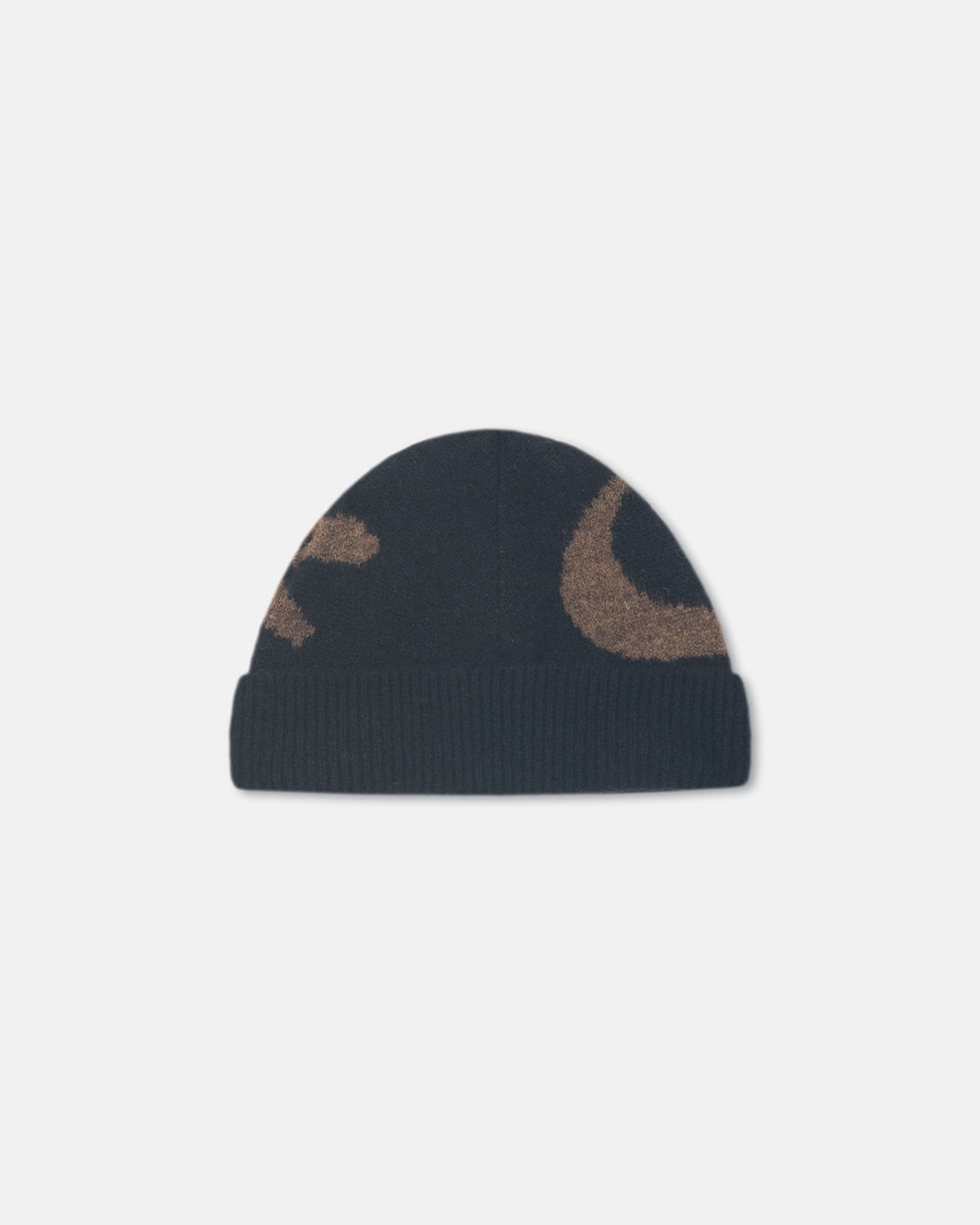 Madis Brushed alpaca beanie - Black/Brown | Nanushka