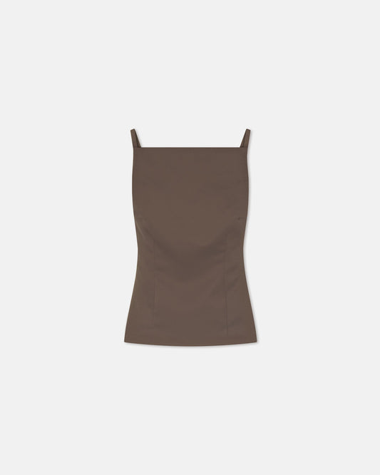 Laree Structured top - Wood | Nanushka