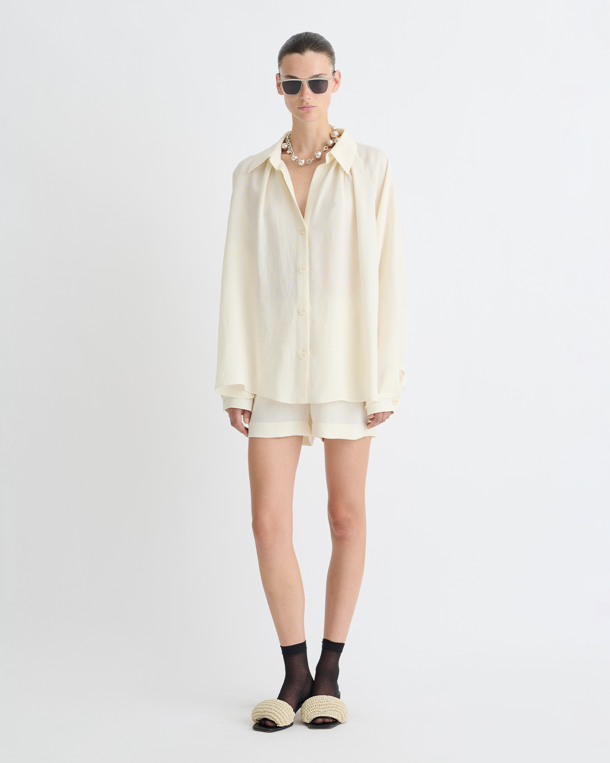 Ada Shirt - Creme | Nanushka