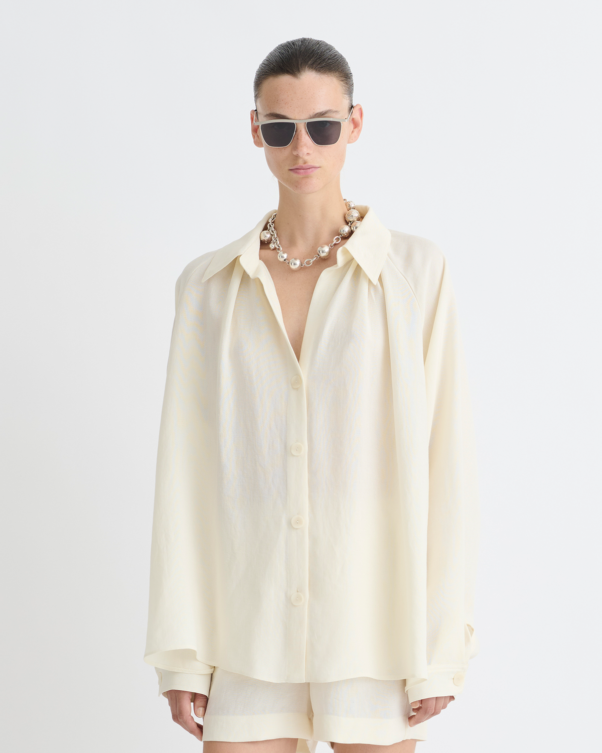 Ada Shirt - Creme | Nanushka