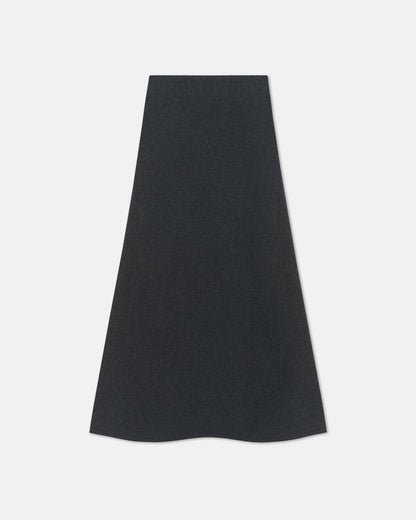 Priel Overwashed Merino Mid-Length Skirt - Charcoal | Nanushka