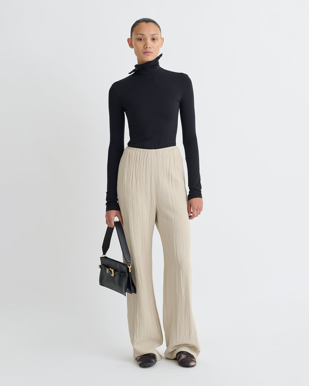 Arvenn Seersucker Suiting Pants - Sand | Nanushka