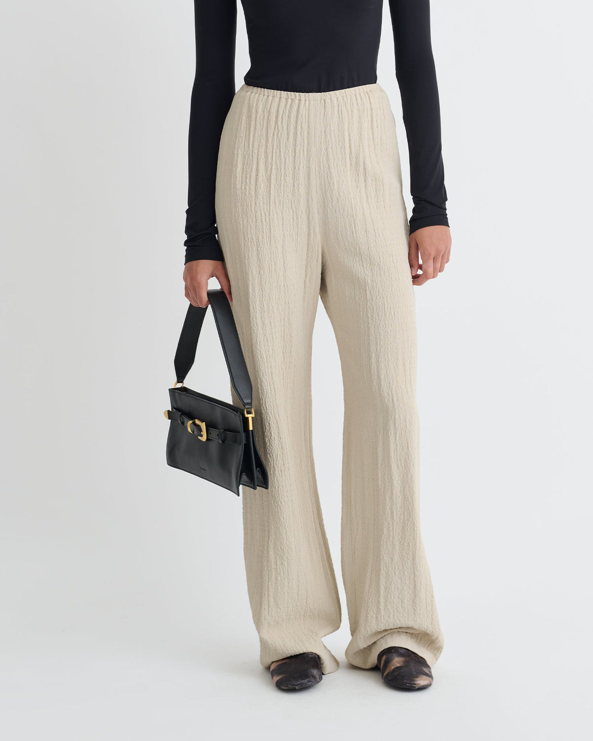 Arvenn Seersucker Suiting Pants - Sand | Nanushka